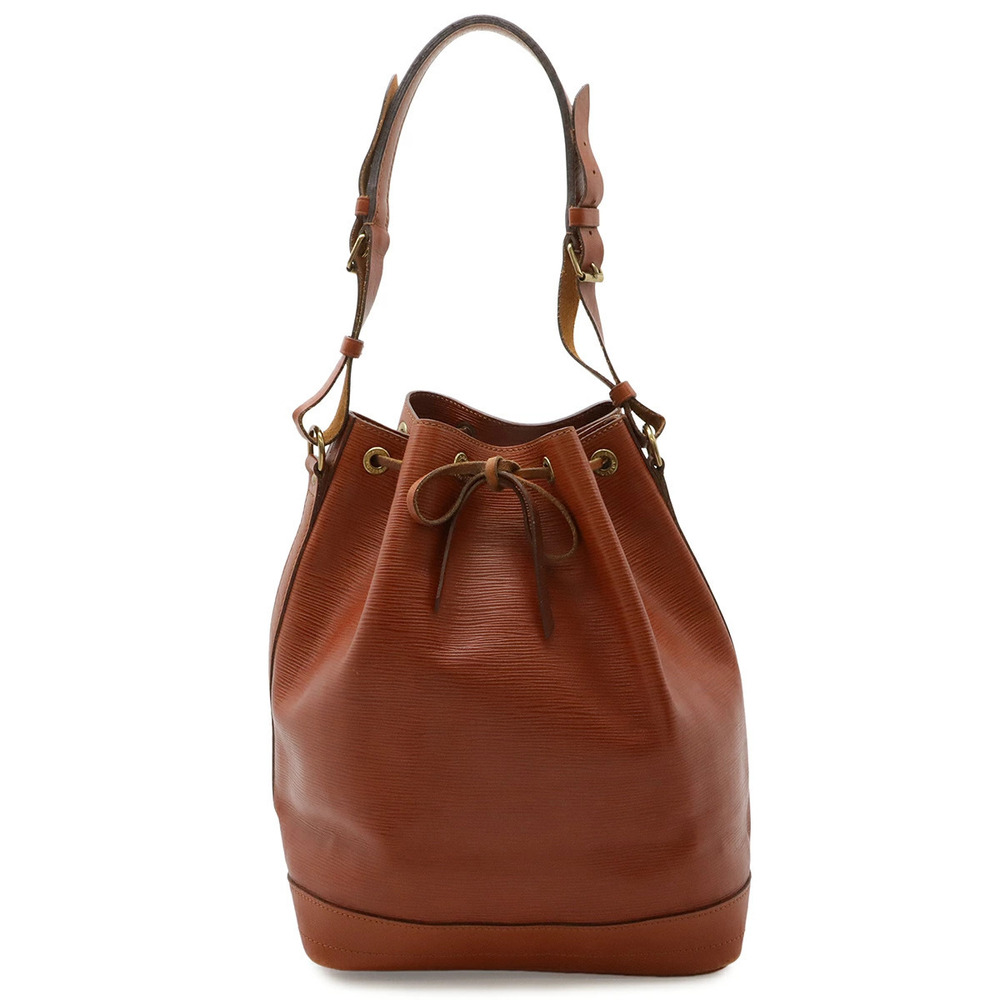 LOUIS VUITTON Epi Noe Drawstring Shoulder Bag Hobo Leather Kenya Brown